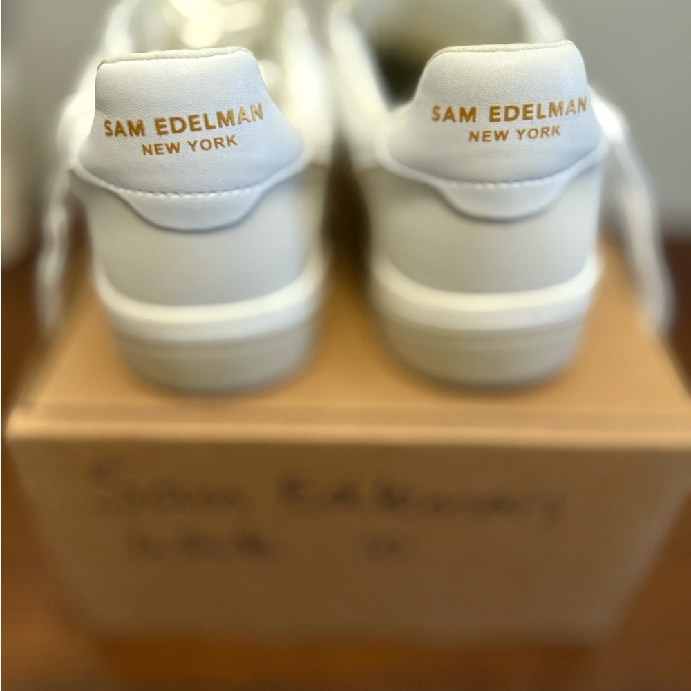 Sam‎ Edelman Harper lace up Women's White Sneakers NEW 10 - Picture 9 of 9